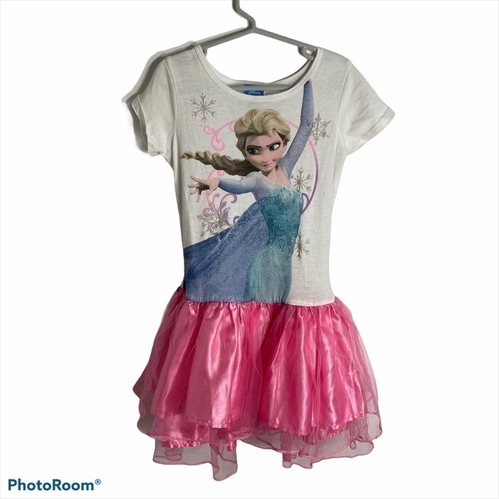 Disney Frozen Elsa Tulle Tutu Dress Medium Girls